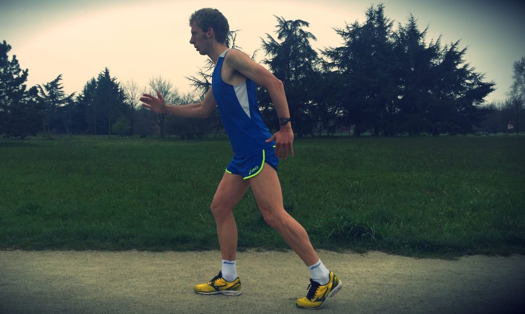 appoggio piede corsa